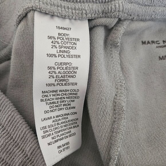 Marc New York Ribbed Drawstring Gray Joggers - Picture 8 of 9